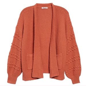 Madewell bobble cardigan sweet dahlia - small